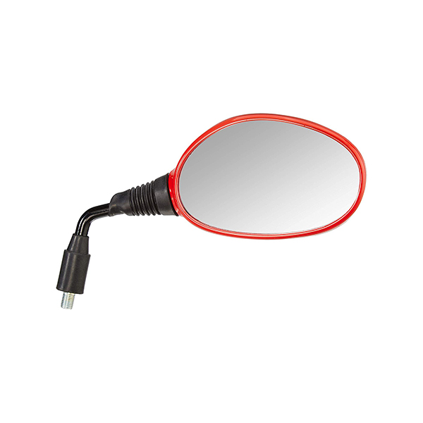 Uno Minda RV-5010L-RED Shatterproof Glass Rear View Mirror(Sports.Red)-Left Hand For Hero Passion Pro  